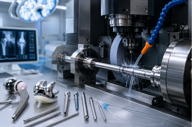 medical device grinding machines
